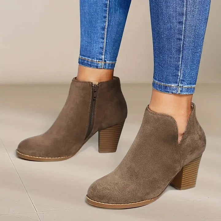 SOPHIE - WOMEN'S ANKLE BOOTS WITH BLOCK HEEL