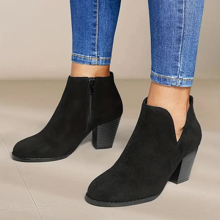 SOPHIE - WOMEN'S ANKLE BOOTS WITH BLOCK HEEL
