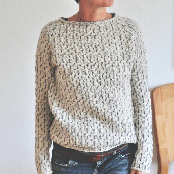 Sue - Gray Knit Sweater
