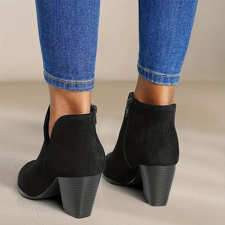 SOPHIE - WOMEN'S ANKLE BOOTS WITH BLOCK HEEL