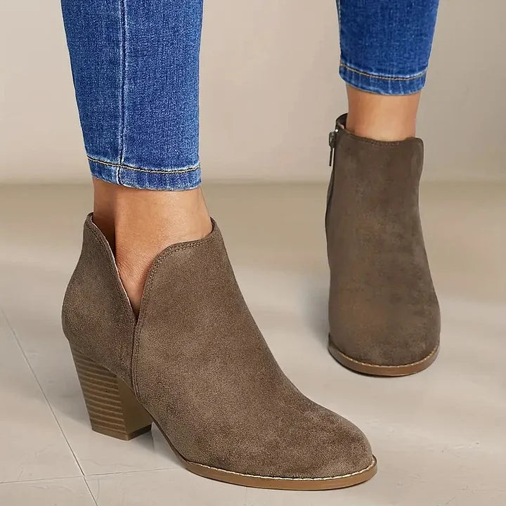 SOPHIE - WOMEN'S ANKLE BOOTS WITH BLOCK HEEL