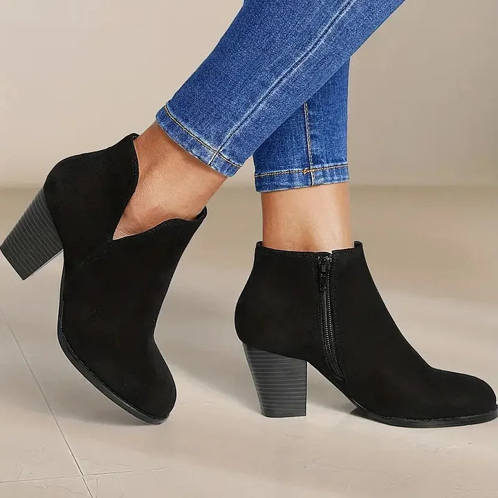 SOPHIE - WOMEN'S ANKLE BOOTS WITH BLOCK HEEL