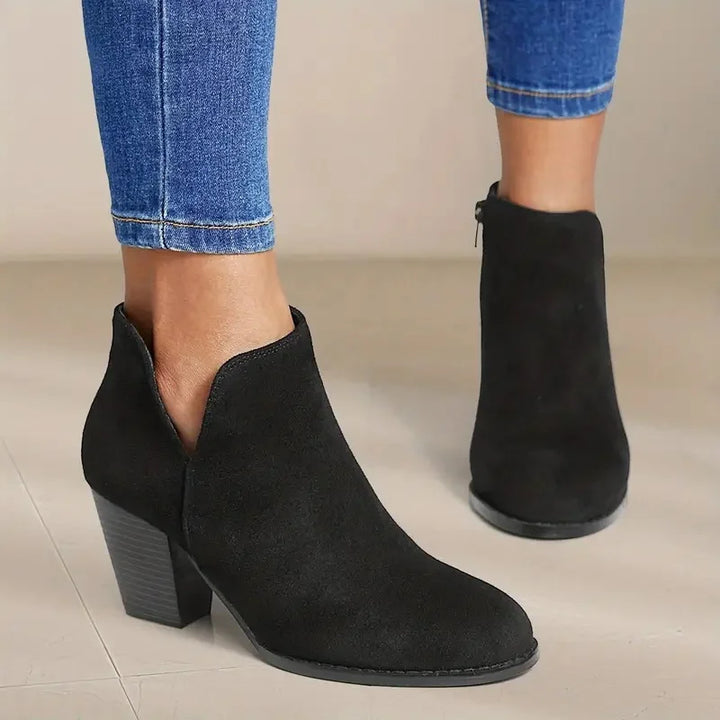 SOPHIE - WOMEN'S ANKLE BOOTS WITH BLOCK HEEL