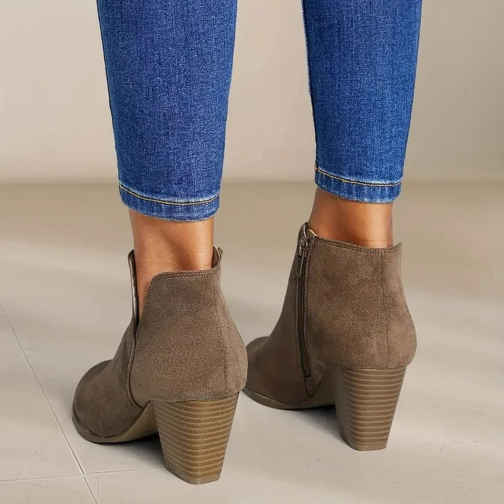 SOPHIE - WOMEN'S ANKLE BOOTS WITH BLOCK HEEL